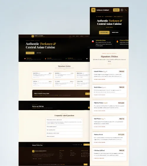 Restaurant Website Design