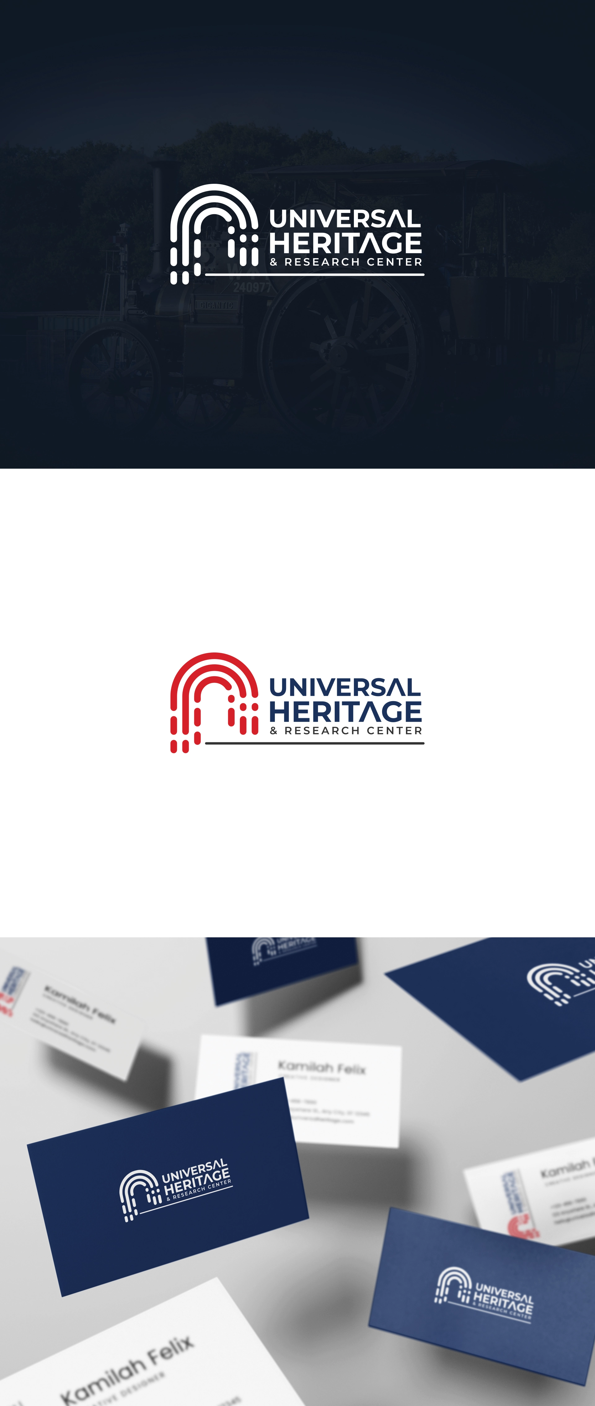 Logo designs for Universal Heritage brand identity
