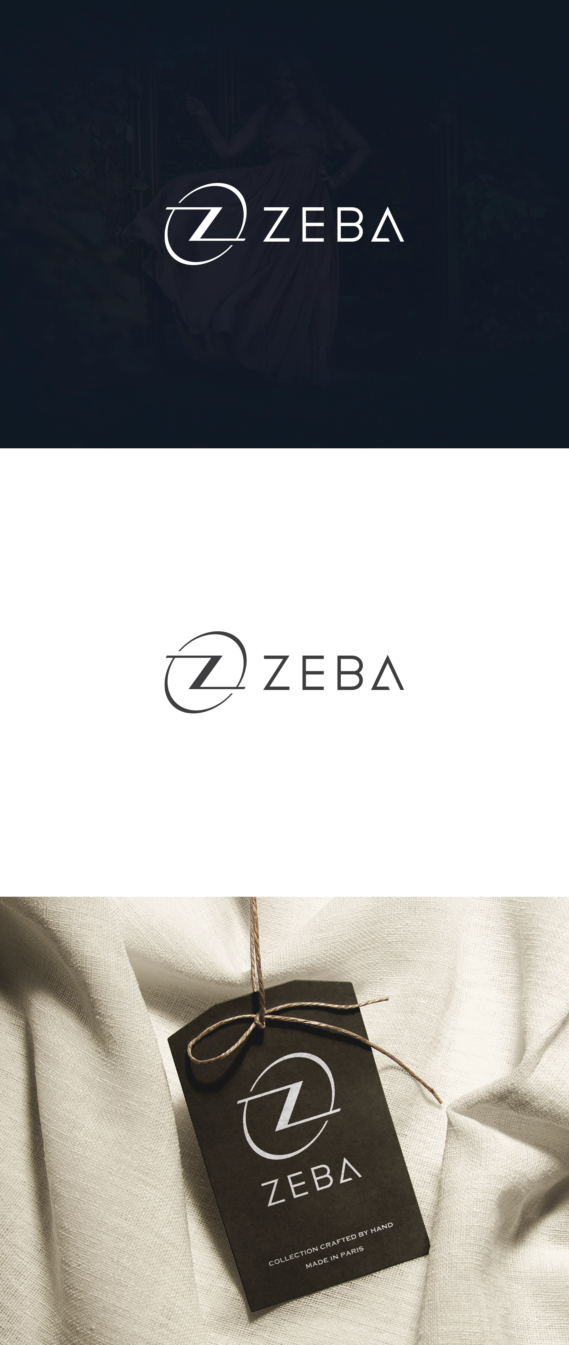 Logo designs for Zeba PK brand identity