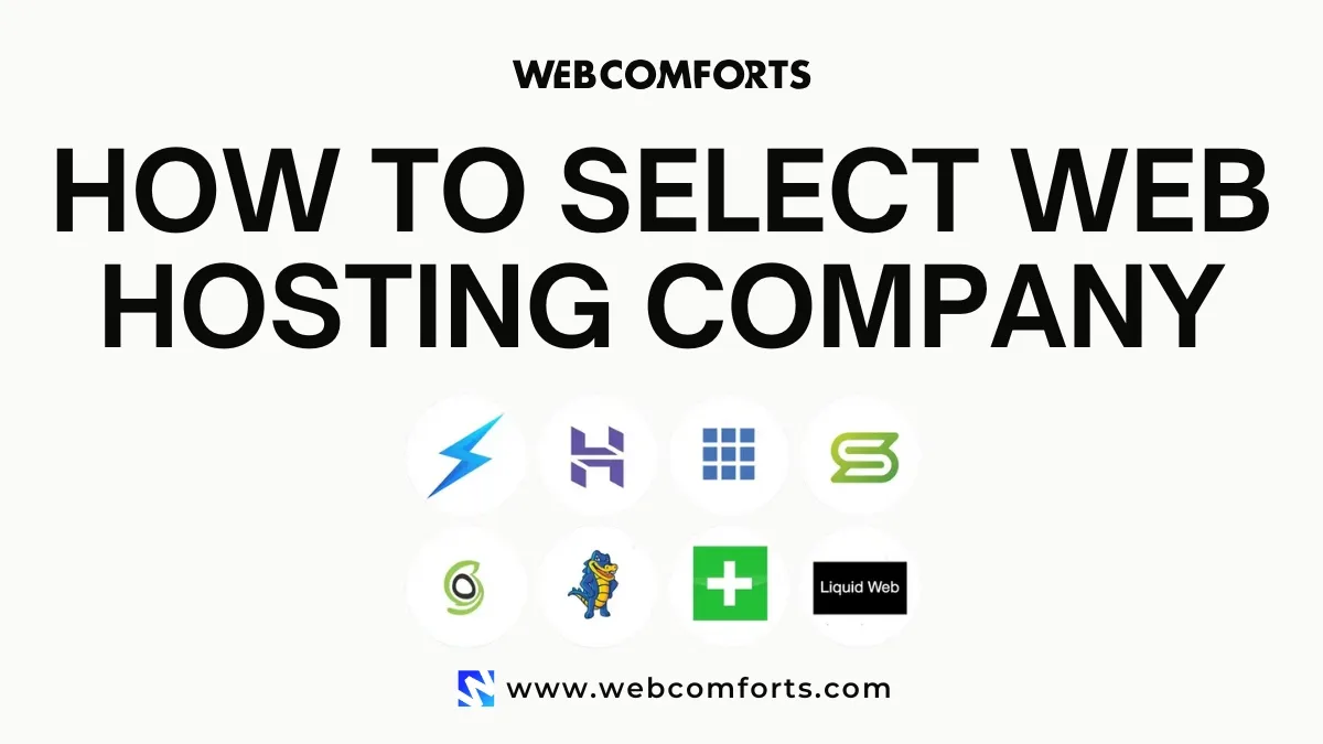 How To Select a Web Hosting Company