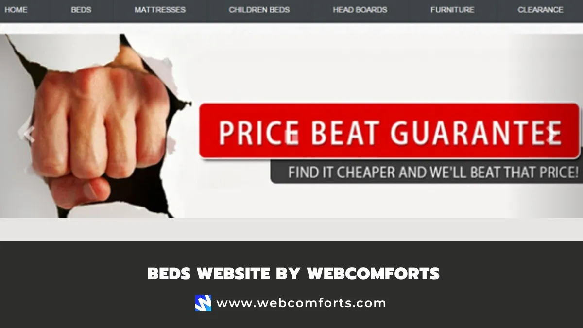 Express Bedz UK website by WebComforts