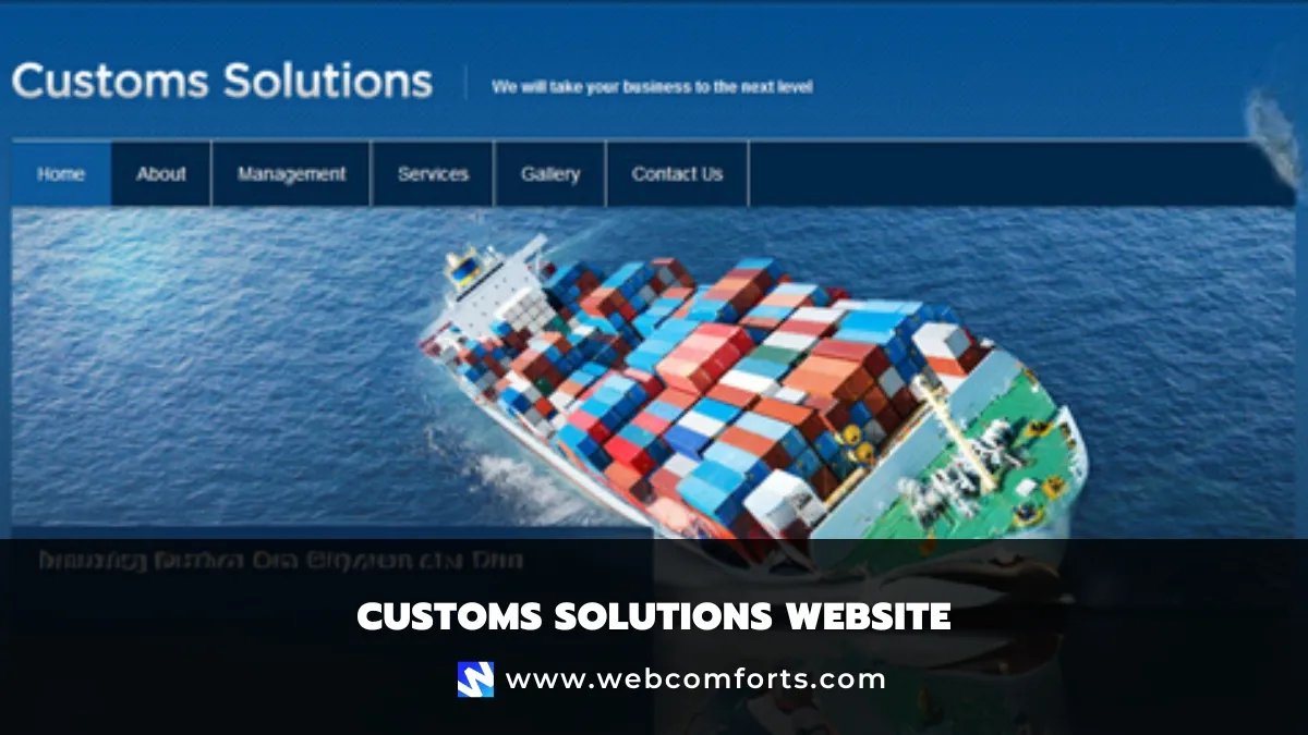 Customs Solutions Pakistan website