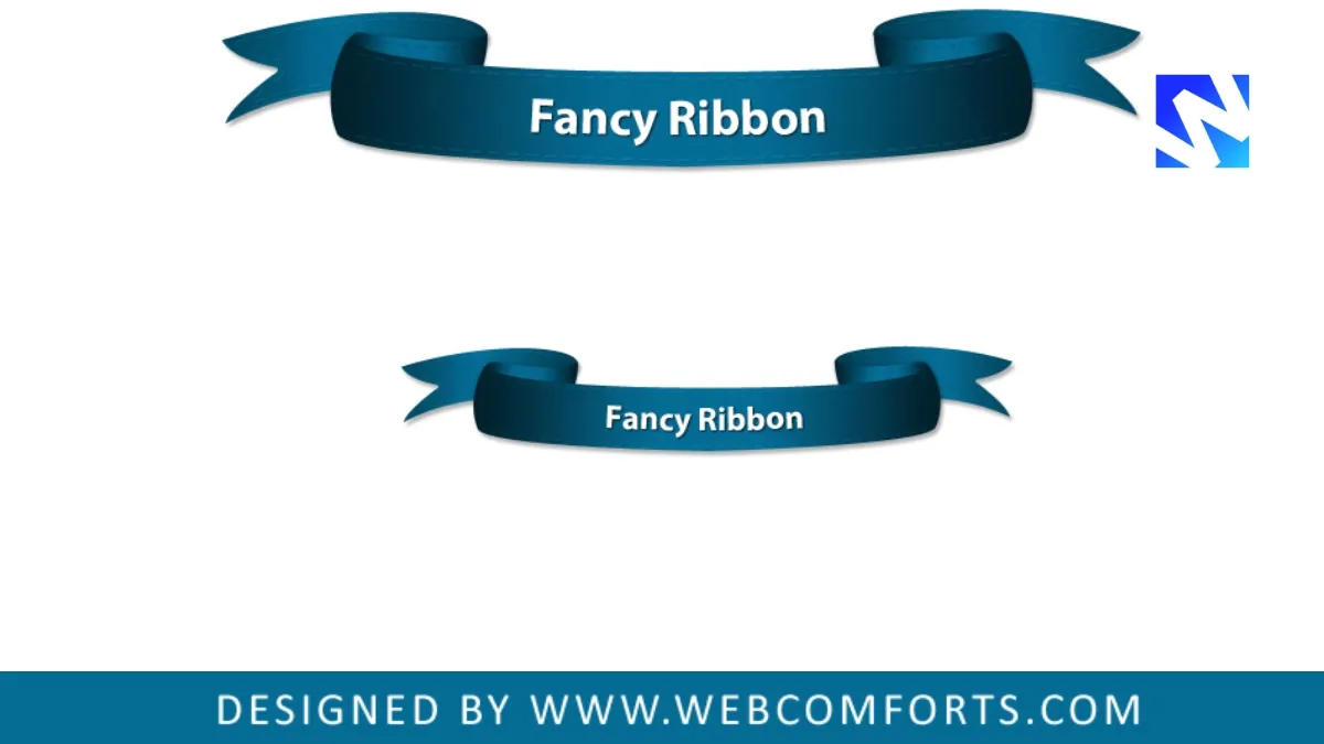 Download Fancy Ribbon Vector PSD
