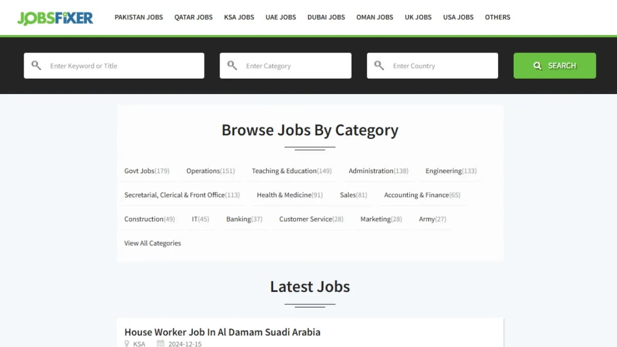 Online jobs Website